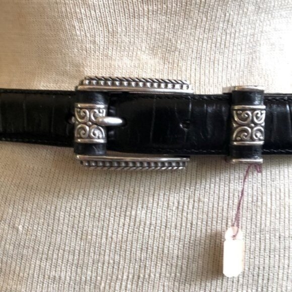 Brighton Accessories - Brighton Black and Silver Women's Belt